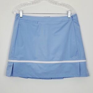 Adidas TAYL Pleated Stretch Climacool Light Blue Tennis Golf Skort Sz. 8